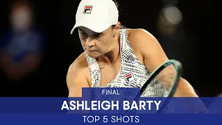 Ashleigh Barty | Top 5 Shots (F) | Australian Open 2022