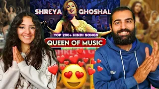 🇮🇳 Reacting to Top 200+ Hindi Songs Of Shreya Ghoshal (2002-2024) | foreigners reaction!