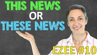 Singular or plural? (news, series, United States, etc.) | common mistakes in English (EZEE #10)