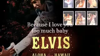 Elvis Presley Suspicious Minds 1973, Aloha From Hawaii Instrumental With Lyrics