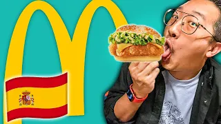 I ATE EVERY UNIQUE ITEM AT MCDONALD'S SPAIN!