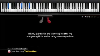 Lewis Capaldi   Someone You Loved   LOWER Key Piano Karaoke Sing Along