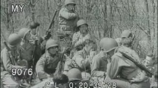 1940s WWII Soldiers Listen to Radio