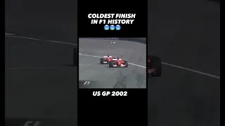 COLDEST FINISH IN F1 HISTORY US GP 2002😱🥶short #shorts