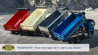 TRIGENIUS® three-way tipper from MEILLER for 3- and 4-axle chassis