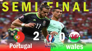 Portugal vs Wales 2x0 Euro 2016 Semifinal All Goals & Highlights