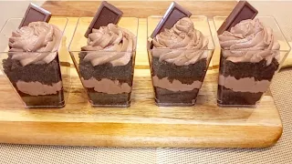 super quick and easy, chocolate cups dessert, so yummy