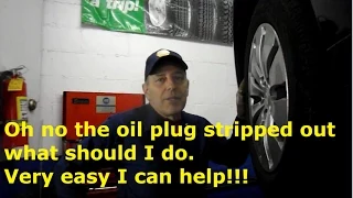 How to remove a stripped or rounded oil drain plug