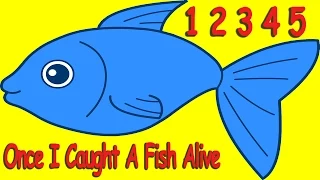 12345 Once I Caught a Fish Alive - Baby Songs - Nursery Rhymes - Instrumental Sing Along