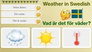 Vad är det för väder SFI / What is the weather in swedish (2020)