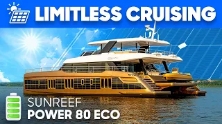 Exclusive Tour of SOLAR Powered 80’ Catamaran - Cruise for FREE! Sunreef 80 Eco Power