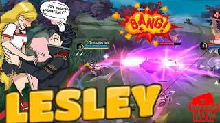 One Shot Build Lesley with New OP Item!! - Build Top 1 Global Lesley ~ MLBB @TrendingJaid