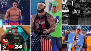 WWE 2K24 - All John Cena Entrances! (PS5)