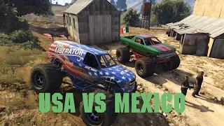 GTA 5 Online - Marshall vs Liberator Monster Truck Challenge