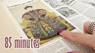 ASMR 85 Min. of Slow Page Turning Through Old Encyclopedia • No Talking