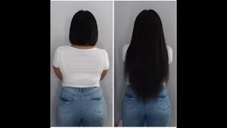 How To Clip In & Blend Extensions with SHORT BLUNT hair!!