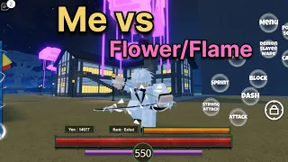 Me vs Flower[NPC] and Flame[NPC]😄#dsba#hashira#demonslayer