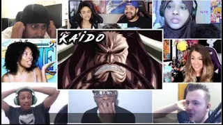 Epic!! Kaido First Appearance Reaction Mashup!! One Piece Ep 739
