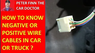 EASY! How to know Negative or Positive Wire cables? In CAR, TRUCK, SUV and BIKE