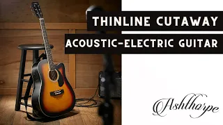 Ashthorpe Thinline Cutaway Acoustic-Electric Guitar