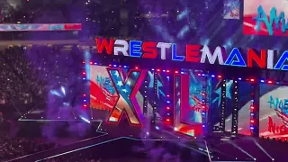 Wrestlemania 40 night 1 cody rhodes and seth rollins entrance