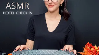 ASMR Relaxing Hotel Check In l Soft Spoken, Personal Attention, Typing