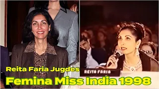 Reita Faria Judges Femina Miss India 1998