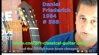 Review video Daniel Friederich #588 1984 www.concert-classical-guitar.com