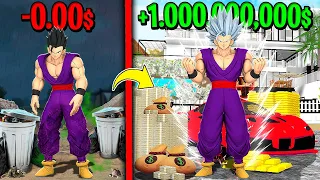 PASO de GOHAN POBRE A MILLONARIO en GTA 5 !! (Dragon Ball mod)