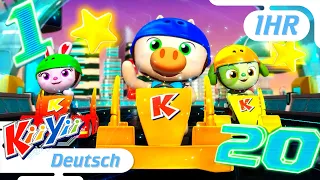 Das Zahlen-Lied 1-20 | KiiYii Deutsch | Cartoons und Kinderlieder