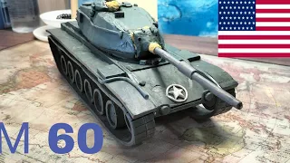 Американский ОБТ 60-ых годов М 60 из пластилина.