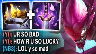 Max Lethality Kha'zix Damage is UNREAL (MASTER YI GOT VERY MAD!)