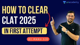 Perfect Strategy to crack CLAT in 1st Attempt | CLAT 2025 Preparation #clat2025