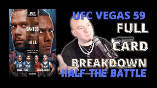 UFC Vegas 59: Santos vs Hill | Bets, Picks, Predictions | HALF THE BATTLE