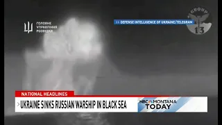Ukraine claims sinking of Russian landing ship in Black Sea using naval drones
