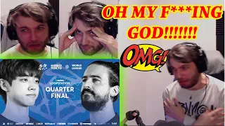 DICE 🇰🇷 vs ROBIN 🇫🇷 | GBB 2023 | LOOPSTATION | Quarterfinal (Reaction) #beatbox #reaction