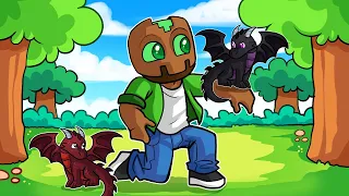 MINECRAFT pero ADOPTAMOS DRAGONES MASCOTA!