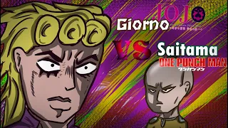 Giorno Giovanna VS Saitama | Animation