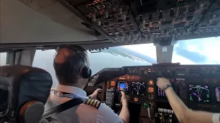 BOEING 747-400 TAKEOFF from SHANNON AIRPORT, IRELAND 🇮🇪.  Manual flying no Autopilot till flaps up