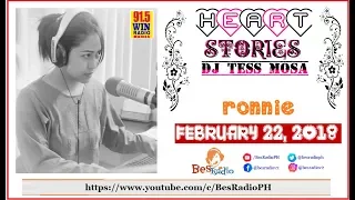 TAKOT SYANG MAGMAHAL AT MAHALIN [RONNIE] Heart Stories ni DJ Tess Mosa February 22 2018
