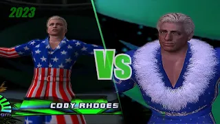 WWE Smackdown vs Raw 2009 - Cody Rhodes vs Ric Flair | SummerSlam Stinkface Match - PS2 Gameplay