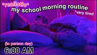 my REAL 6:00 am school morning routine 2021