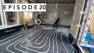 Installing Counter-flow Underfloor Heating and Screed! The Home Extension - Episode 20