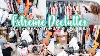 EXTREME CLOSET DECLUTTER 2024 | ORGANIZE WITH ME | CLEANING MOTIVATION 2024