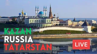 KAZAN! Tatarstan, Russia! Kremlin, Embankment, Bauman Street, Kaban Lake. LIVE
