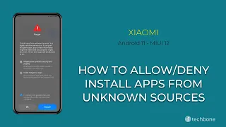 How to Allow/Deny Install Apps from unknown sources - Xiaomi [Android 11 - MIUI 12]