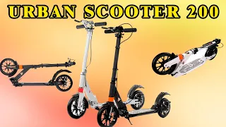 САМОКАТ URBAN SCOOTER 200 ЧЕРНЫЙ / РАСПАКОВКА / ОБЗОР