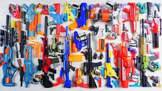 Collecting Tembakan 7 Sniper Rifles AK47 GUN 2 JURASIC WATER BLASTER GUN MACHINE GUN RPG NERF MEGA