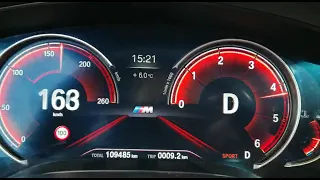 BMW G31 540xd 540d Biturbo 320ps 0-200 km/h Beschleunigung Speed Stock