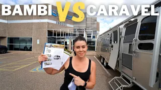 SMALLEST Airstream Travel Trailers! | 2021 Bambi vs 2021 Caravel